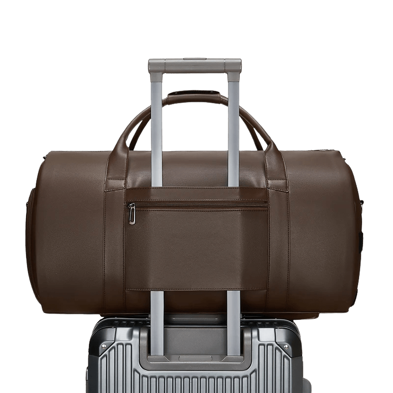 Sentier duffel on rolling luggage handle for easy travel